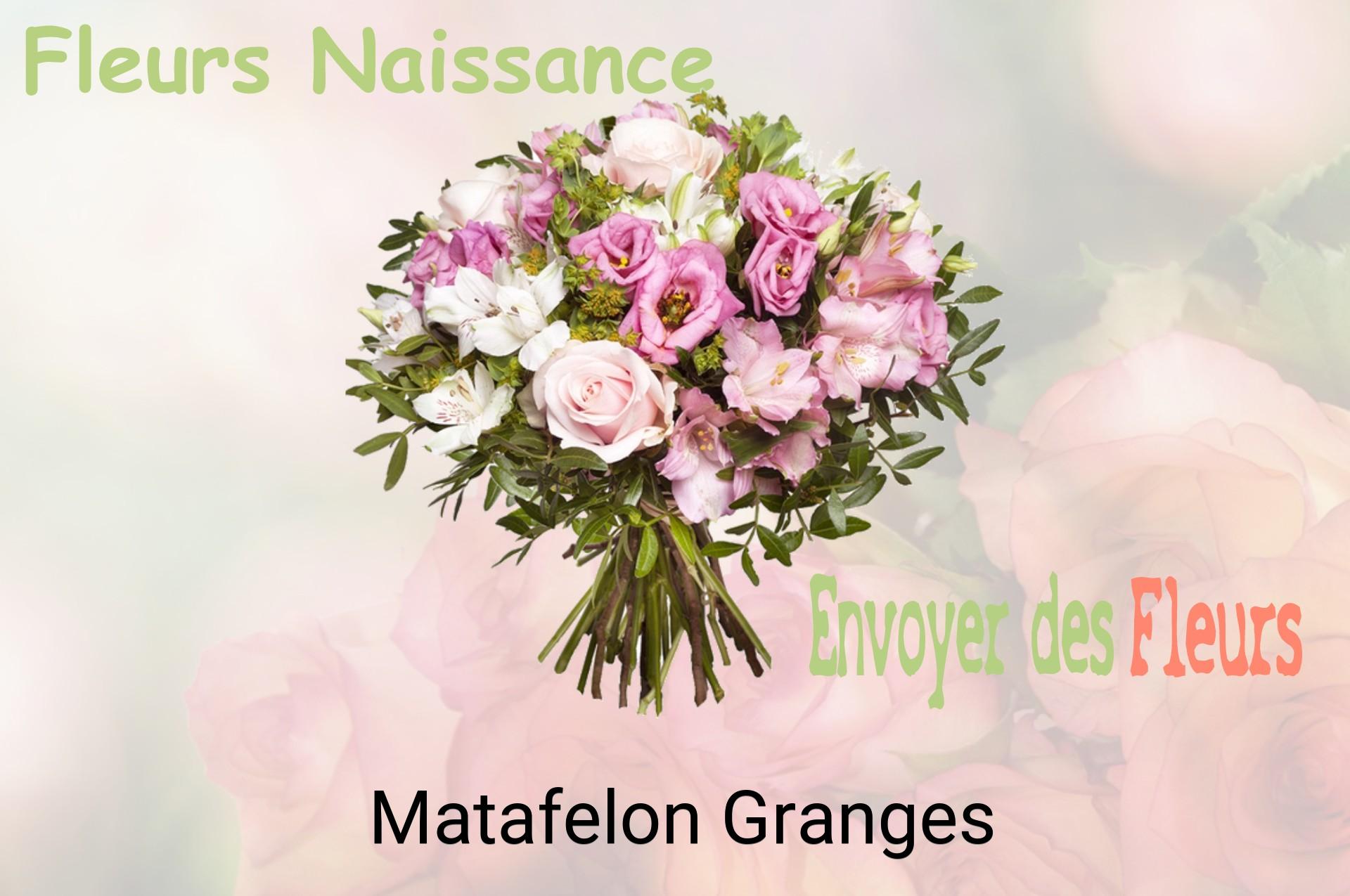Bouquet de fleurs de naissance livré à Matafelon-Granges